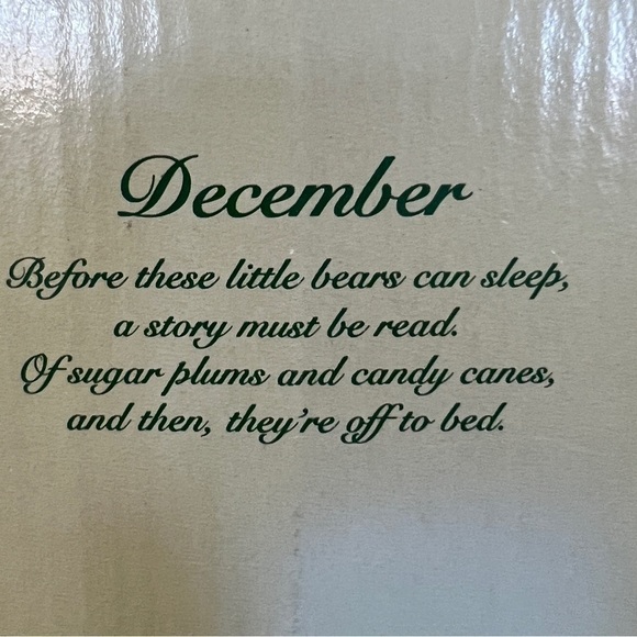 Vintage Kurt S Adler “Bear of the Month” December Figurine - Picture 16 of 17